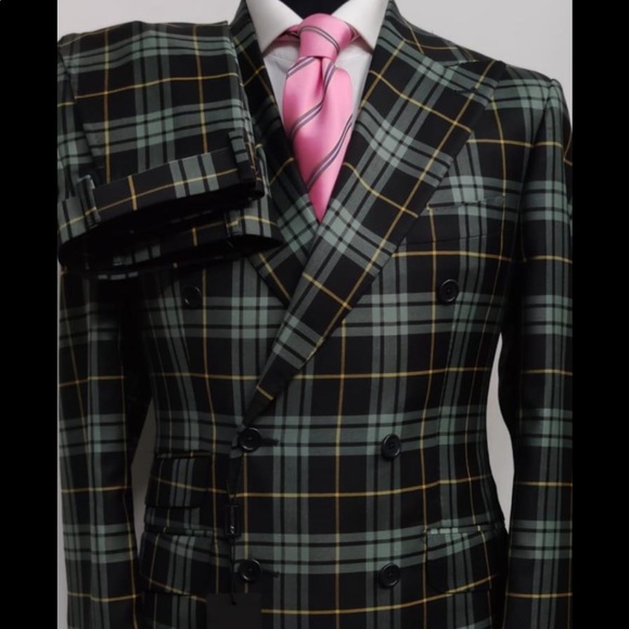 Super 150 cerruti 1881 double breasted wool suit